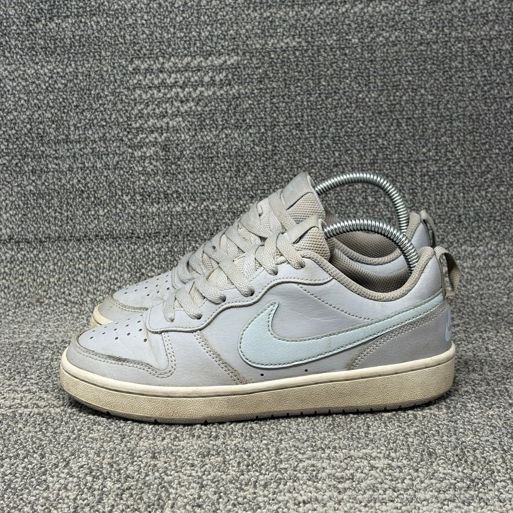 Nike Court Borough Low 2 Grey Blue GS 5Y Women's 6.5 CK0593-001 Sneakers